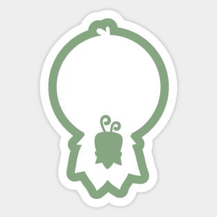 Minimalist Plantee (WHITE) Sticker